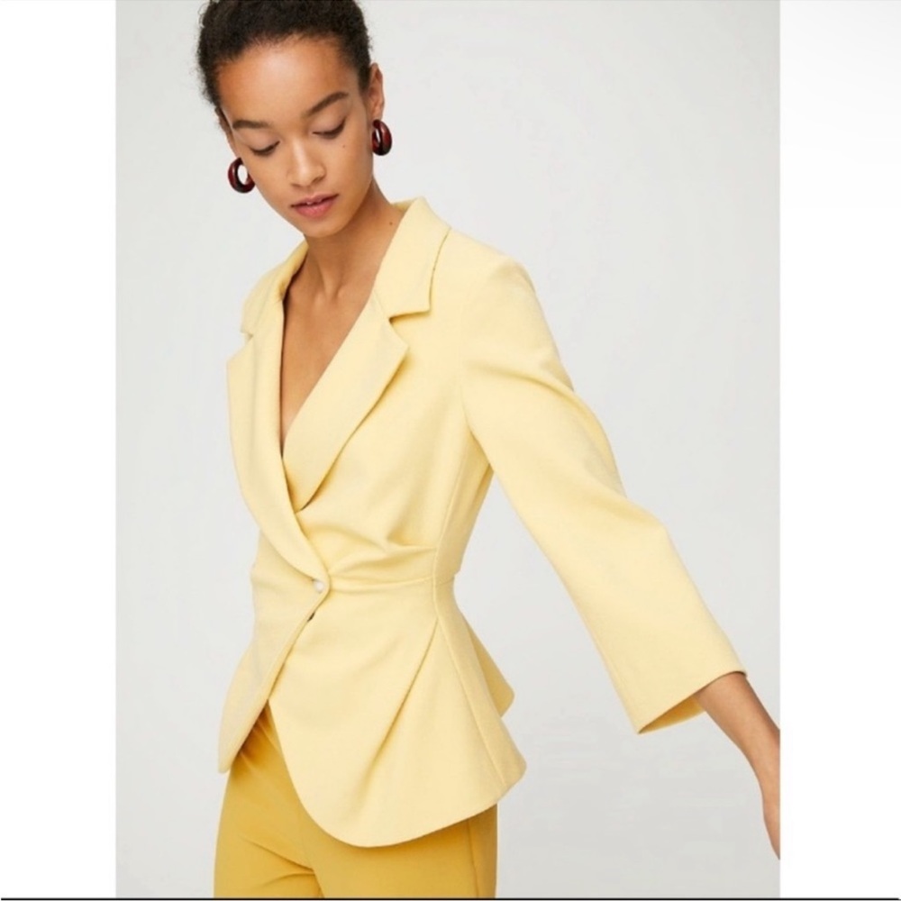 NWT Aritzia Wilfred Selina Blazer in Buttercup
